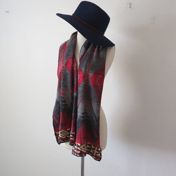 rag &‎ bone Women\'s Hat Small Fedora Felted 100% Wool Blue Country Boho Festival